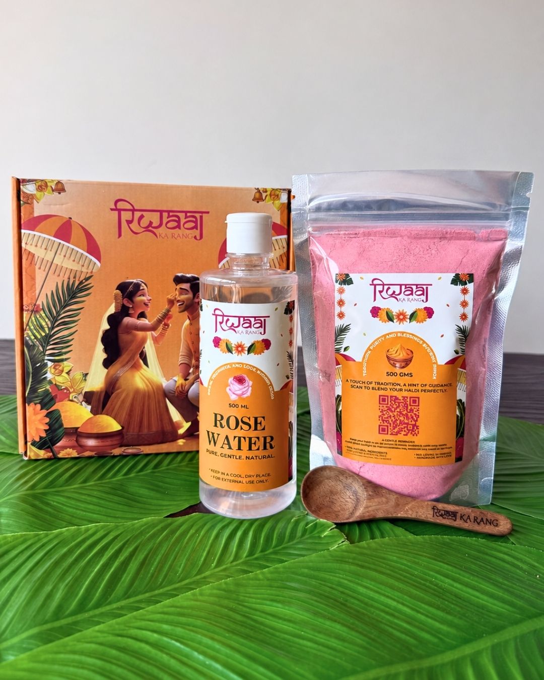 500g Riwaaj ka Rang pink haldi kit
